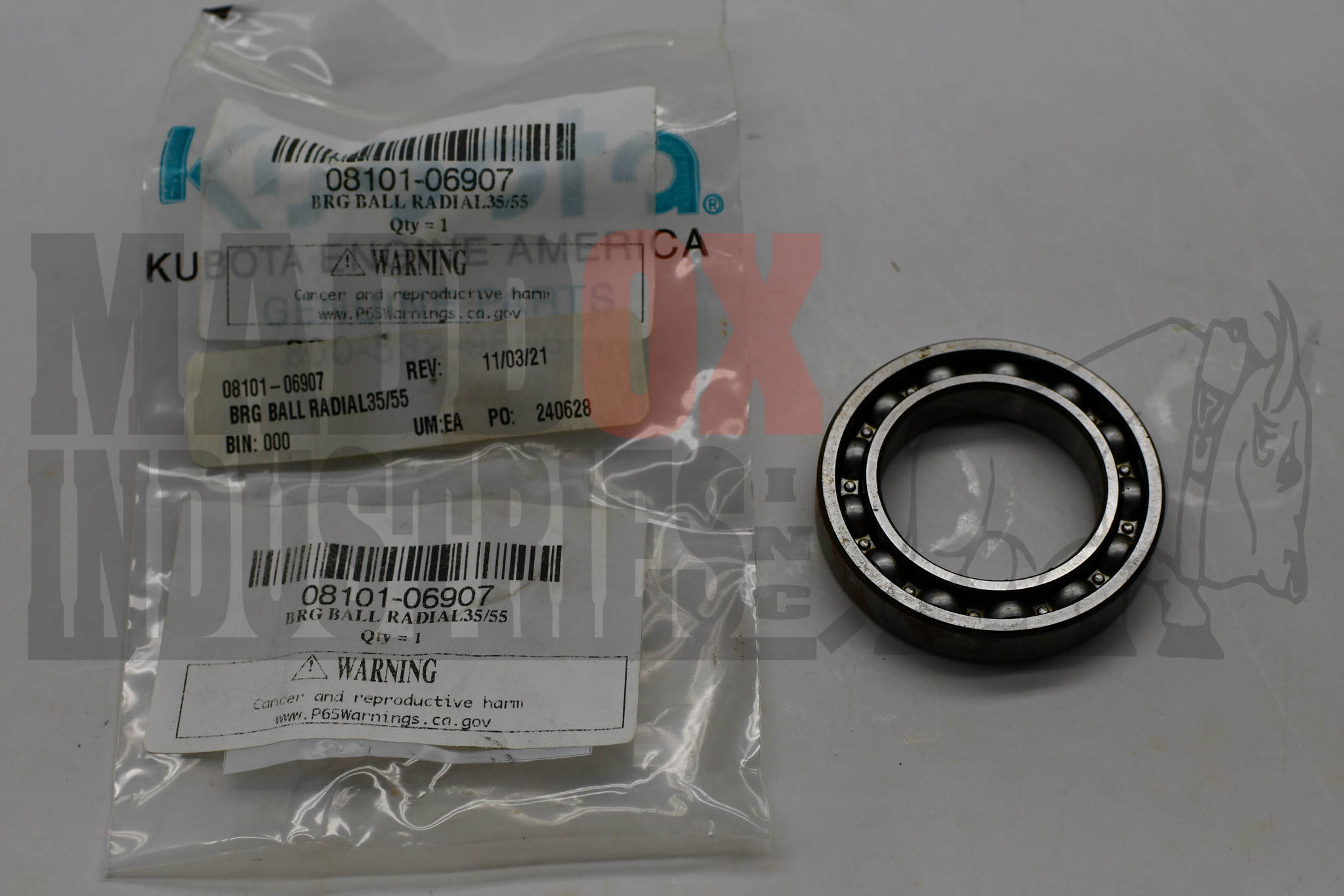 Kubota 08101-06907 Bearing